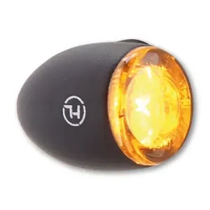 Highlight HIGHSIDER PROTON TWO LED Blinker Gehäuse Schwarz / Linse Rauchgrau, Paar – passend für vorne & hinten