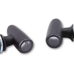Sonderangebot HIGHSIDER Pro Proton One LED Blinker Gehäuse Schwarz / Linse Rauchgrau (Paar), vorn & hinten