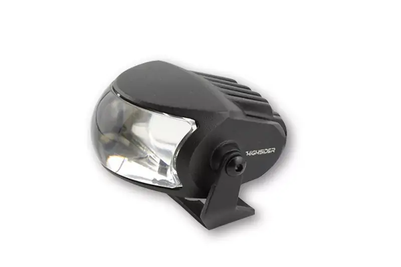 HIGHSIDER COMET-HIGH LED Fernscheinwerfer Schwarz E-geprüft Kracherpreis