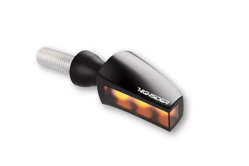 HIGHSIDER Pro Flight LED Blinker Gehäuse Schwarz / Linse Rauchgrau (Paar), vorn & hinten Saisonangebot