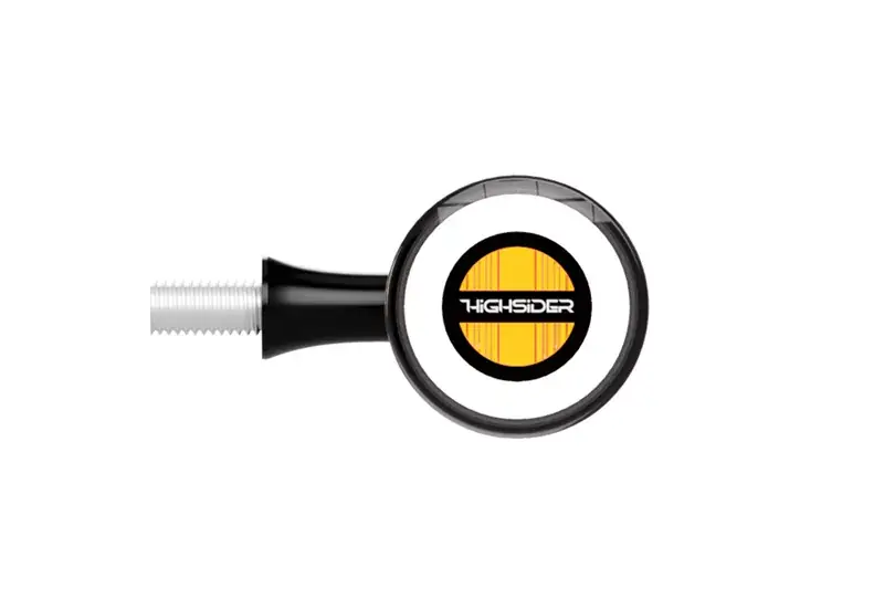 Preisreduziert HIGHSIDER pro Rocket Bullet LED Blinker/Positionslicht Schwarz/Getönt 2in1, E-geprüft (Paar)