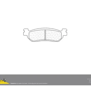 alpha Technik Bremsbelag Straße mit ABE passend für Yamaha YZF-R1 RN09 / YZF-R6 RJ03 Geprüft