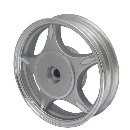 Echt Felge hinten Kymco Filly 1 / Baotian Speedy 1 Alu silber