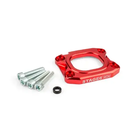 Grundplatte Ansaugstutzen Stage6 360° d.40mm AM6 / Derbi rot Schnäppchen