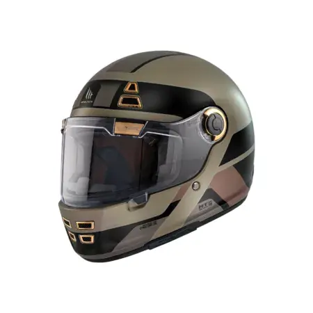 Echt Integralhelm MT Helmets Jarama 68TH goldbraun