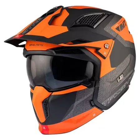 Klapphelm MT Helmets Streetfighter SV S Totem grau / orange Top-Preis