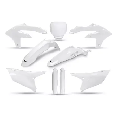 Plastik Kit mit Gabelprotektoren Yamaha YZF 250 ab 2024 weiss Ausverkauf