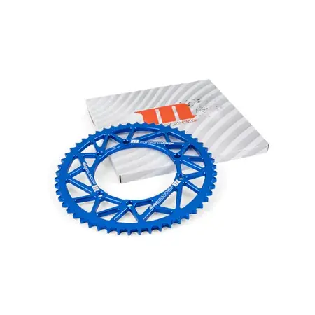 Abverkauf Kettenrad 53 Zähne / 428 MotoForce Racing Alu Blau Sherco 50