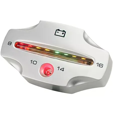 Voltmeter Spannungsanzeige LED Koso silber Neue Ware