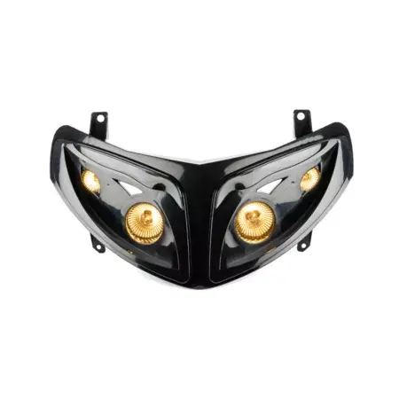 Versand Am Gleichen Tag Scheinwerfer Quattrooptik STR8 schwarz Peugeot Speedfight 2