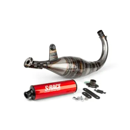Echt Auspuff MVT S-Race 70-80ccm Derbi