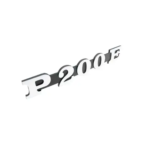 Schneller Versand Emblem "P 200 E" für Seitenverkleidung Vespa P 200 E