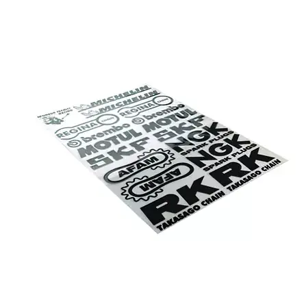Schnäppchen Aufkleber Bogen Sponsors 35x25cm