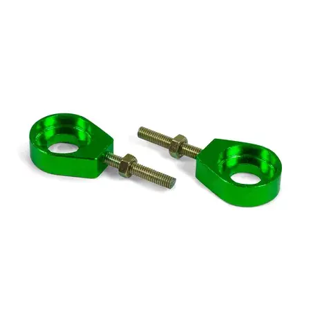 Preiswert Kettenspanner Alu grün - D.15mm Pit Bike / Dirt Bike