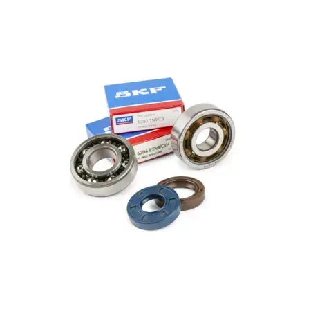 Kurbelwellenlager Set Stage6 + Wellendichtringe 6204 / 6303 C3 Polymer-Käfig Minarelli AM6 Begrenztes Angebot