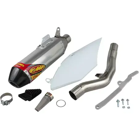 Endschalldämpfer mono FMF Factory 4.1 Alu / carbon + Seitenteil CRF 450 Expressversand