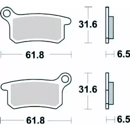 Neuheit Bremsbeläge Braking 873CM 44 SX / TC / MC 65