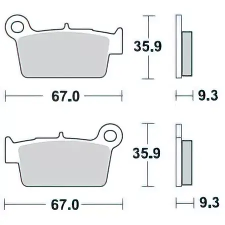 Bremsbeläge Braking 890CM 44 Nur Heute