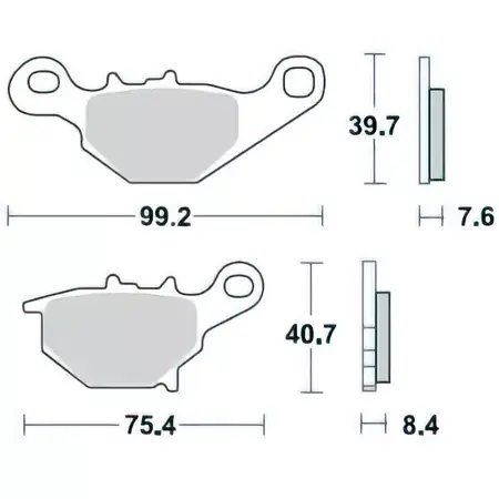 Schneller Versand Bremsbeläge Braking 905CM 44 RM 85