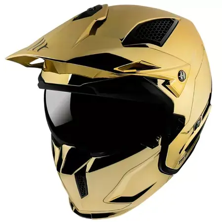 Trial Helm MT Streetfighter SV Chrome gold Neu