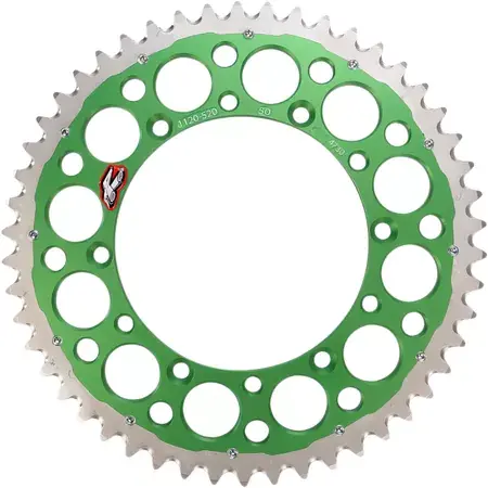 Schneller Versand Kettenrad Renthal 520 Z50 Twinring gr?n Kawasaki KX / KXF