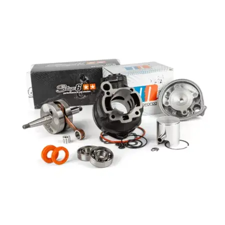 Zylinder + Kurbelwelle 80ccm Grauguss Motoforce Racing AM6 Top-Seller